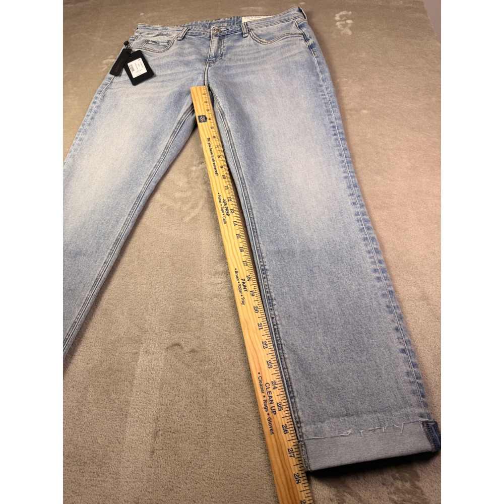 New Rag & Bone Size 28 The Dre Low-Rise Slim Boyfriend Jeans Daphne Blue Denim - Picture 11 of 12